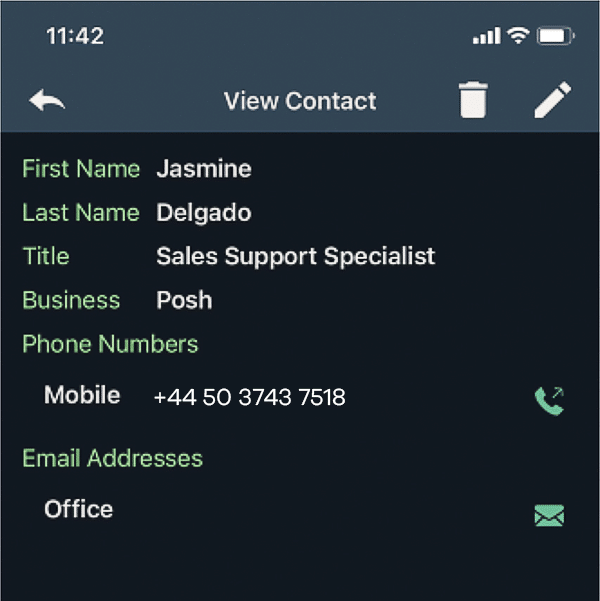 Save Contact Feature in Posh App Save Contact Feature in Posh App left_alt
