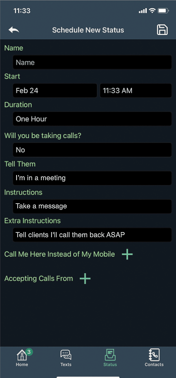 Posh Schedule Your Status_right_alt