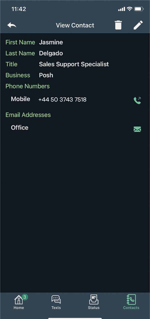 Save Contact Feature in Posh App right_alt