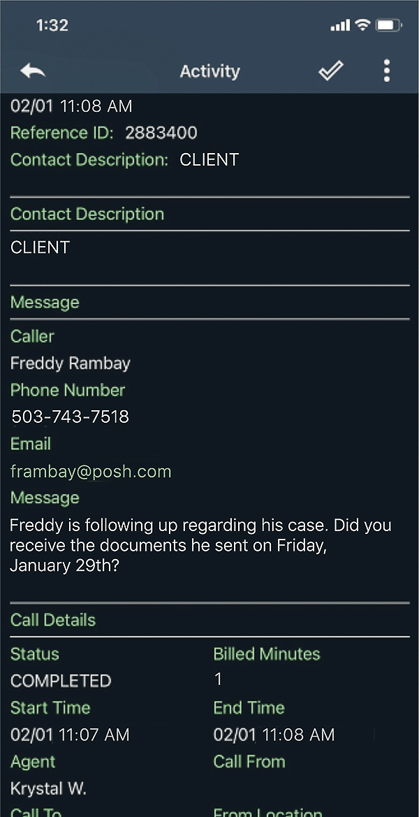 Activity Records Feature in Posh App Activity Records Feature in Posh App