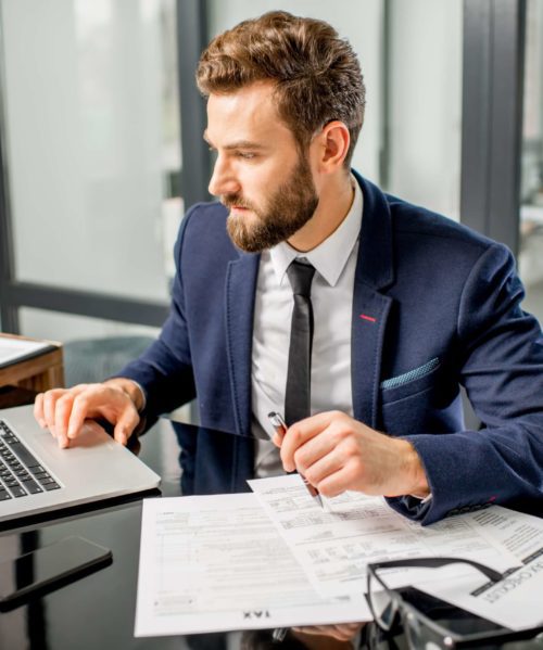 tax professional working on Revenue